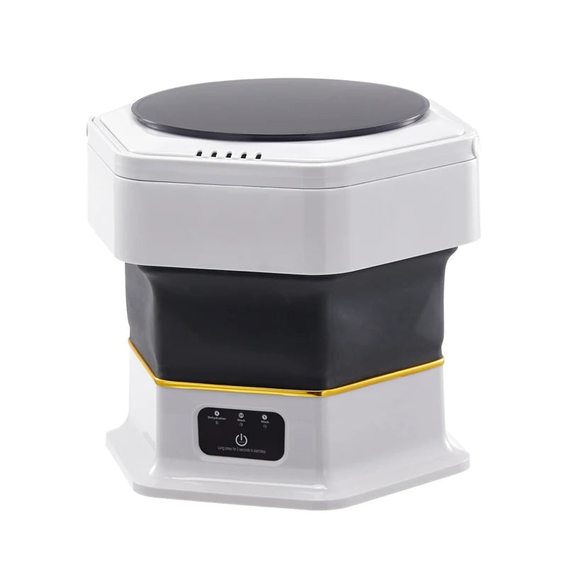 Compact, powerful, foldable, and ready-for-anything mini washing machine, 2-in-1 portable washing machine.