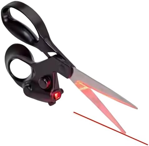 Instantly perfect cuts with smart laser scissors! Professional, ergonomic, and laser-guided for effortless straight cutting. The ideal tool for crafts, sewing, DIY, and gift-giving, with professional precision in every cut.