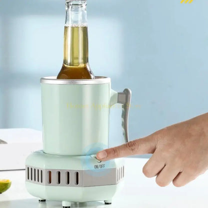 Enfriador eléctrico para tazas, cerveza, jugo, leche y café.