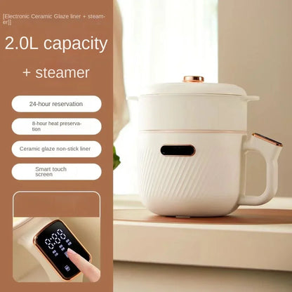 Quick, easy, and effortless cooking with this multifunctional electric pot. Excellent for dorms, homes, and more.