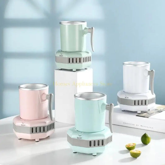 Enfriador eléctrico para tazas, cerveza, jugo, leche y café.