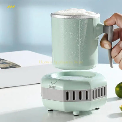 Enfriador eléctrico para tazas, cerveza, jugo, leche y café.