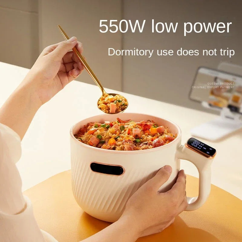 Quick, easy, and effortless cooking with this multifunctional electric pot. Excellent for dorms, homes, and more.