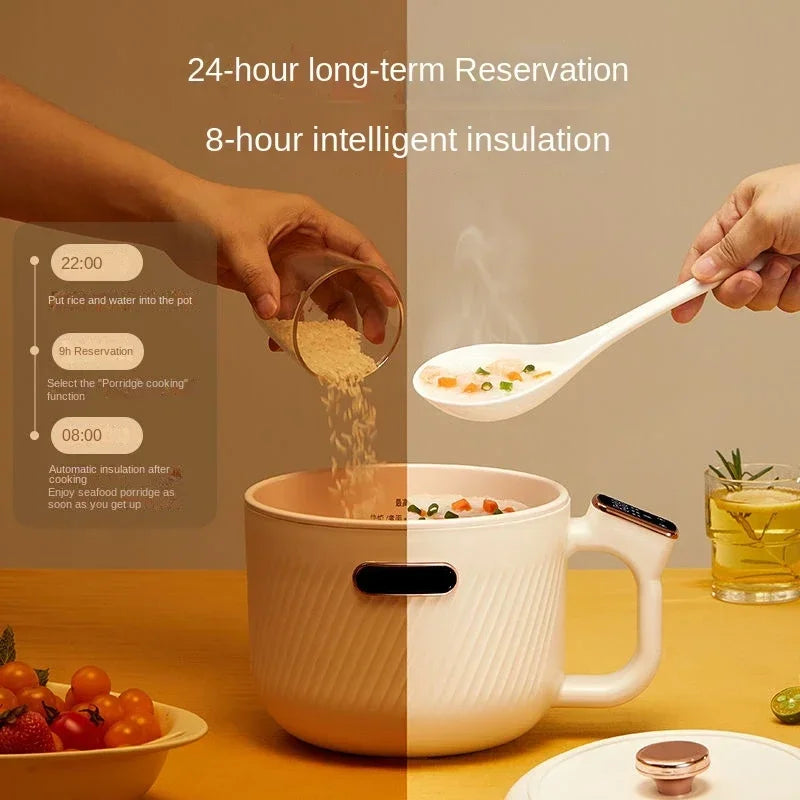 Quick, easy, and effortless cooking with this multifunctional electric pot. Excellent for dorms, homes, and more.
