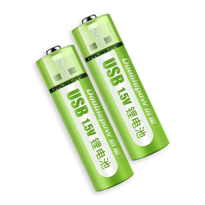 usb rechargeable battery set AA 1.5V 1400mwh constant voltage fast charging lithium battery