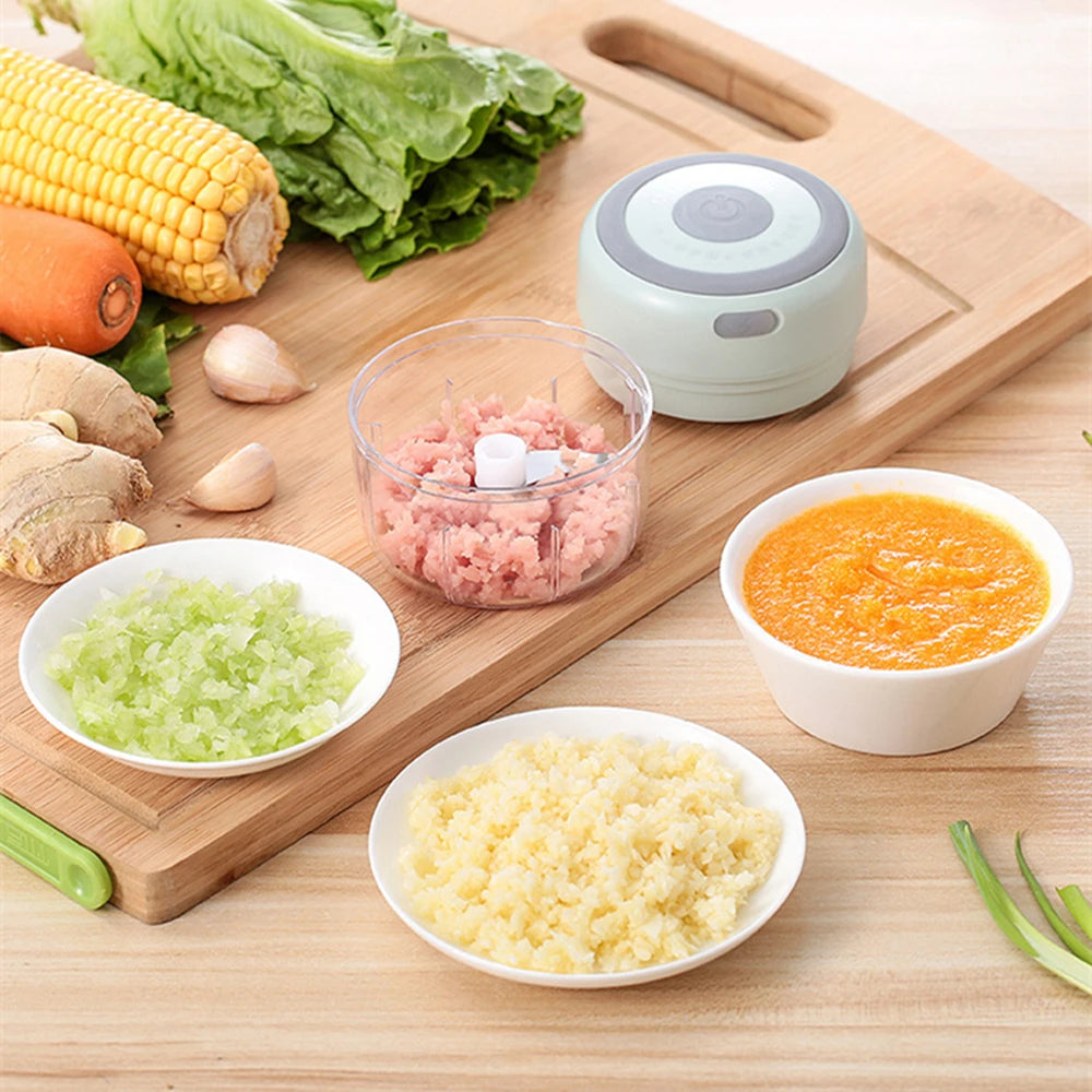 Portable Electric Garlic Masher Crusher 100ml Garlic Chopper Food Processor Kitchen Kitchen Gadgets Electric