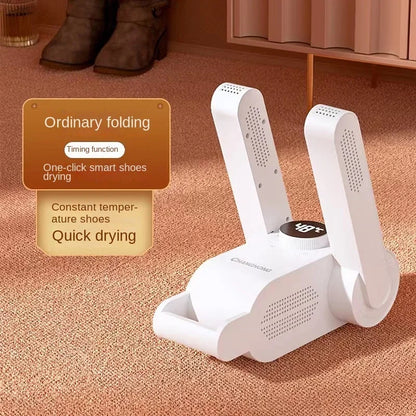 360° Smart Shoe Dryer, eliminates moisture, bacteria and odors in minutes.